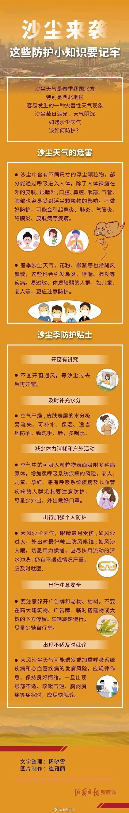 沙尘来袭，这些防护小知识要记牢