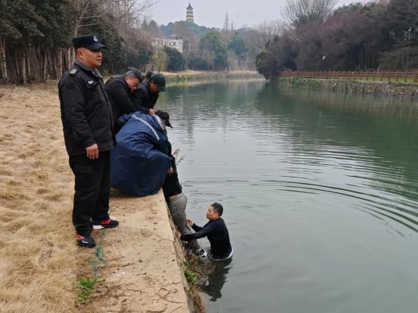 曾被刀刺穿肺部的56岁功模民警又跳水救人了！