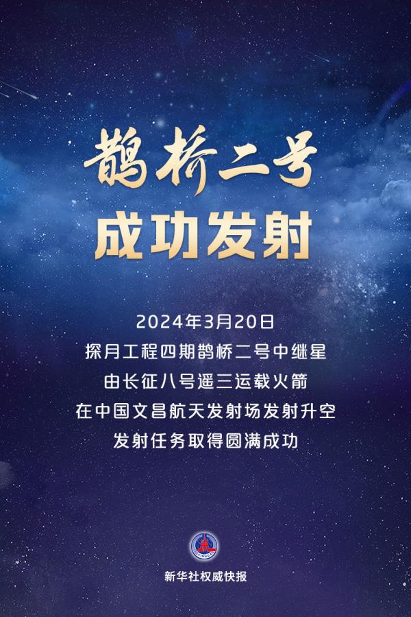 探月新一步!鹊桥二号中继星成功发射 探月新一步!鹊桥二号中继星成功发射