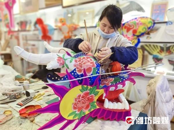 长70米！牡丹龙头蜈蚣风筝将亮相风筝会