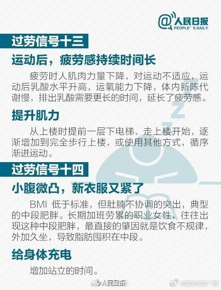 危险!你必须知道的15个过劳信号 危险!你必须知道的15个过劳信号