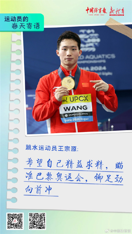 运动员的春天寄语