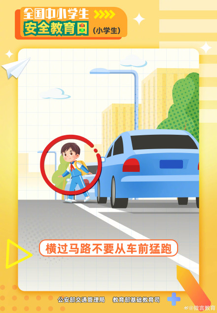 小学生交通安全海报来了