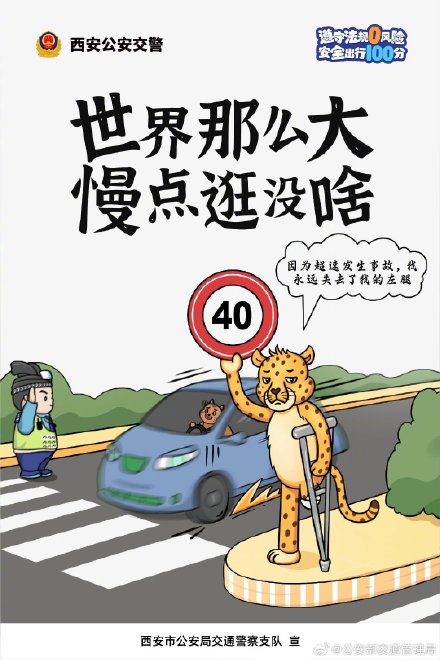 这组交通安全海报一定要转给小朋友