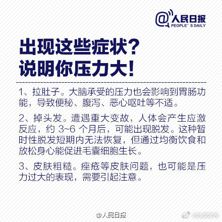 长期处于压力下身体会怎样 ？