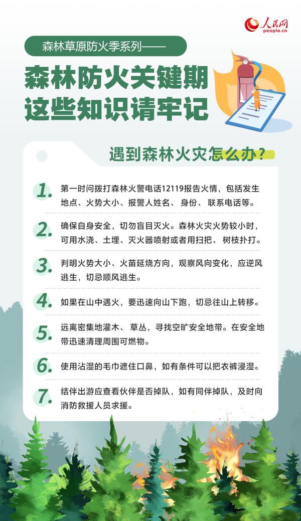 春季森林防火关键期 这些知识要牢记