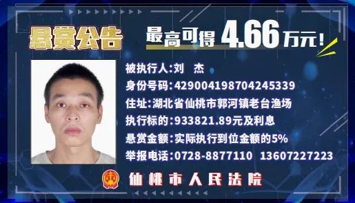 湖北一地悬赏查找9人，赏金最高可得56万元