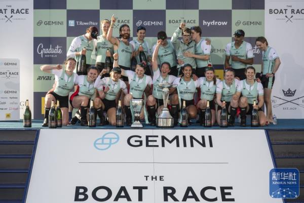 牛津剑桥赛艇对抗赛|剑桥男、女队获胜 牛津剑桥赛艇对抗赛|剑桥男、女队获胜