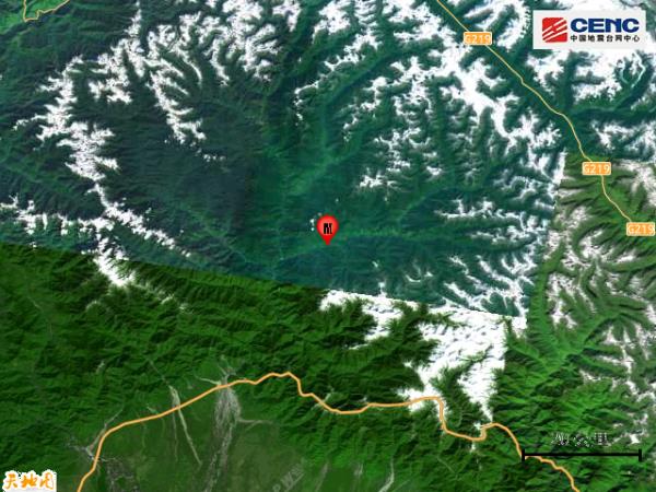 西藏林芝市察隅县发生3.1级地震