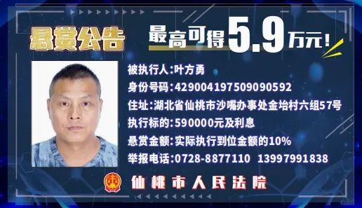 湖北一地悬赏查找9人，赏金最高可得56万元