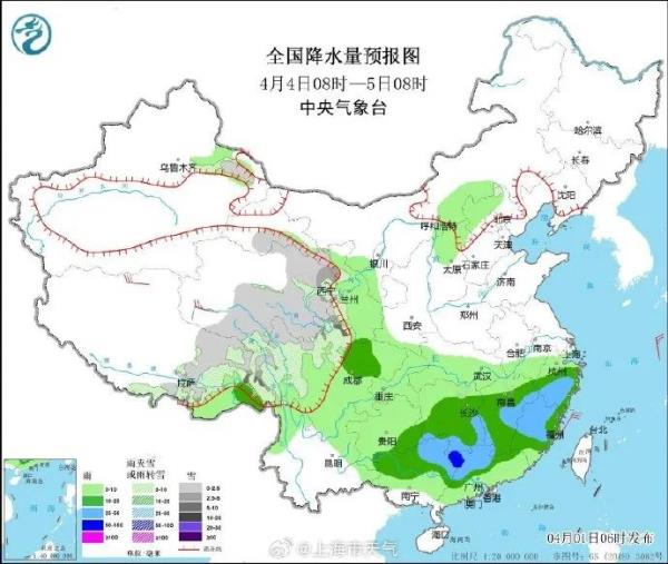 我国正式进入汛期！上海今天23℃，晚上局部中到大雨！蓝色预警三连发