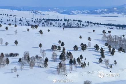 内蒙古呼伦贝尔再遇降雪 大地空灵广阔 内蒙古呼伦贝尔再遇降雪 大地空灵广阔