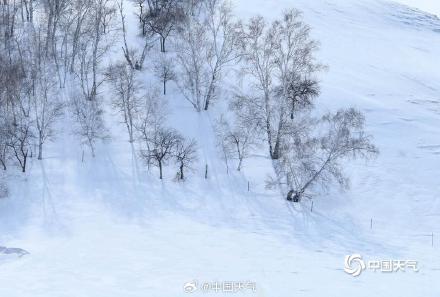 内蒙古呼伦贝尔再遇降雪 大地空灵广阔 内蒙古呼伦贝尔再遇降雪 大地空灵广阔