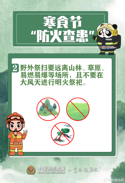 寒食伴清明 防火要先行