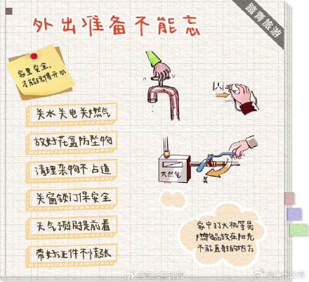 祭扫踏青出行安全手卡请查收！