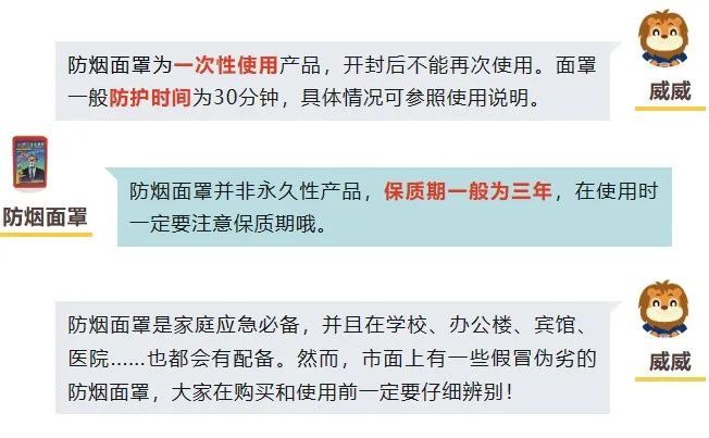 火场逃生神器→防烟面罩，该怎么用？