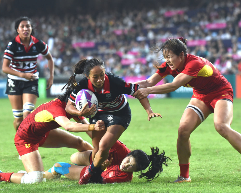 香港国际七人橄榄球赛:新西兰队连胜开局 香港国际七人橄榄球赛:新西兰队连胜开局