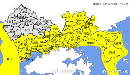 深圳市解除分区雷雨大风黄色预警信号、解除分区暴雨橙色预警信号