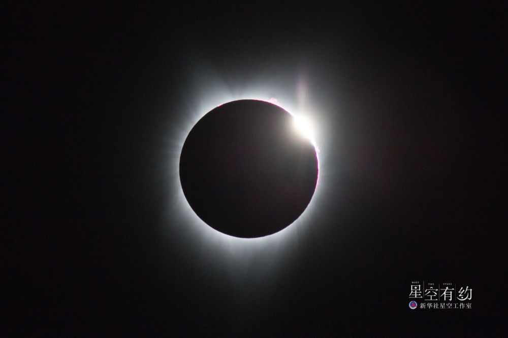 夕阳之约星空图片