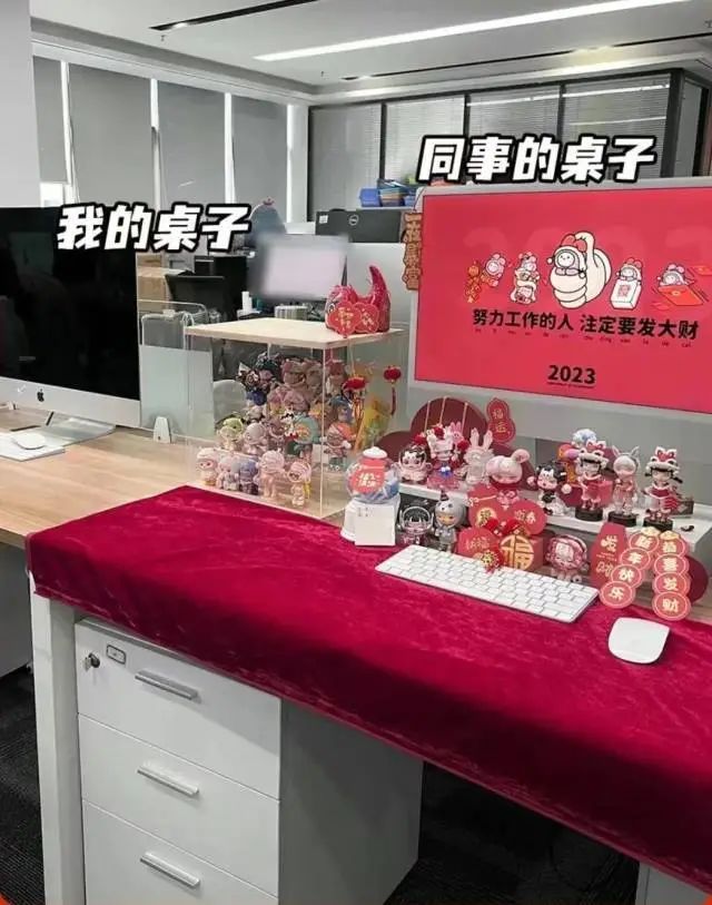 00后女生打造“春天工位”引围观！当代年轻人都在爆改工位，你是哪一种？