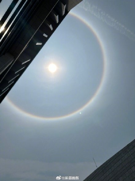你见过吗？深圳绝美日晕让人惊叹