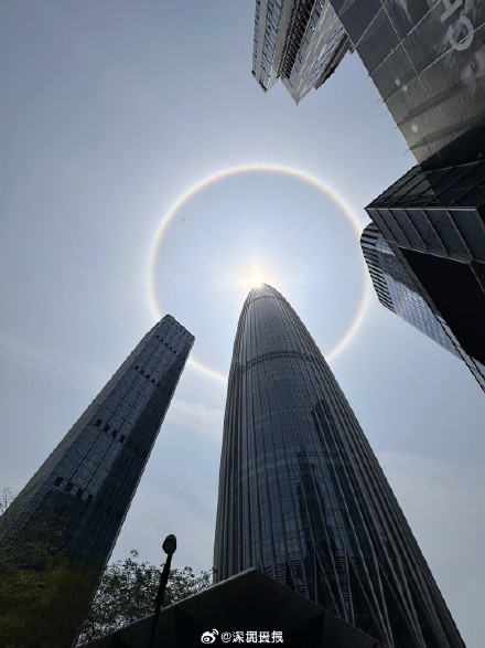 你见过吗？深圳绝美日晕让人惊叹