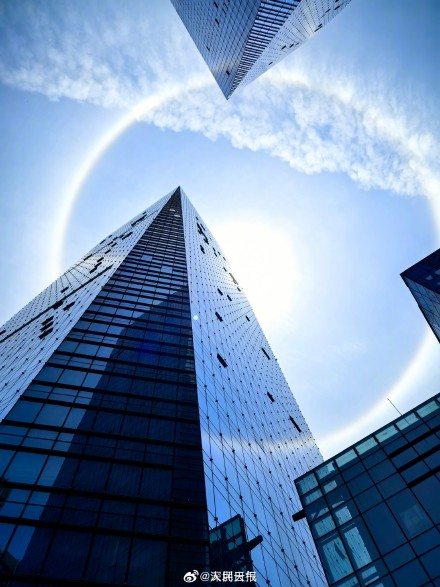 你见过吗？深圳绝美日晕让人惊叹