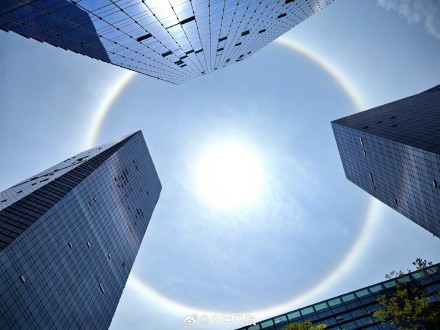 你见过吗？深圳绝美日晕让人惊叹