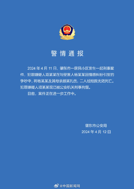 警方通报网红杨立新及母亲遇害 警方通报网红杨立新及母亲遇害