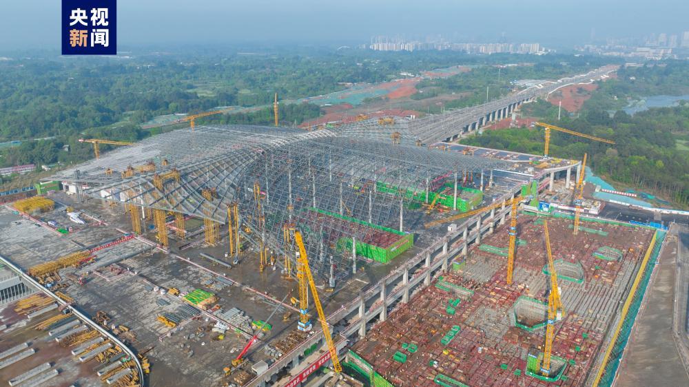张开“钢铁翅膀” 四川这个超大高铁站迎来新进展