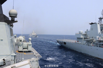 看现场！直击海上综合补给演练