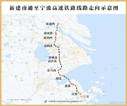 南通至宁波高铁迎来新进展
