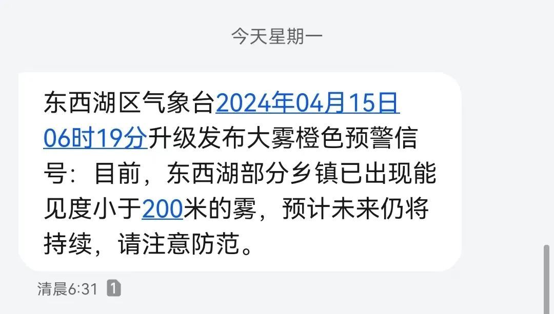 汉版“雾都”上线!湖北多地起大雾,这些路段可能受影响 汉版“雾都”上线!湖北多地起大雾,这些路段可能受影响
