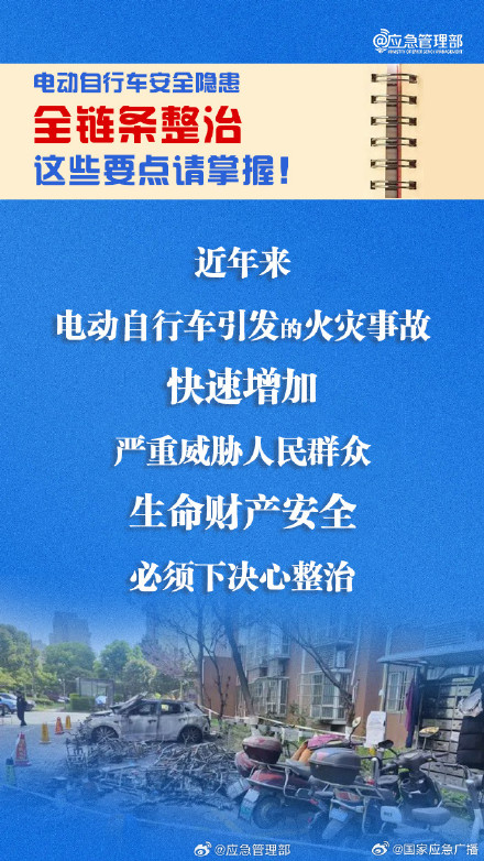 电动自行车安全隐患全链条整治 这些要点请掌握