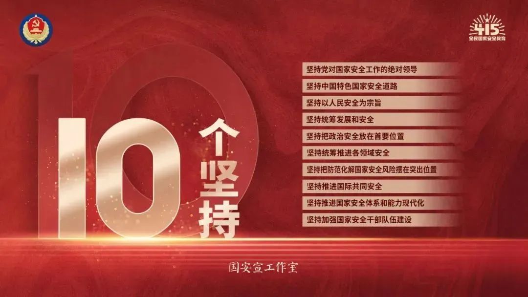 全民国家安全教育日 | 海报 | 总体国家安全观 创新引领10周年