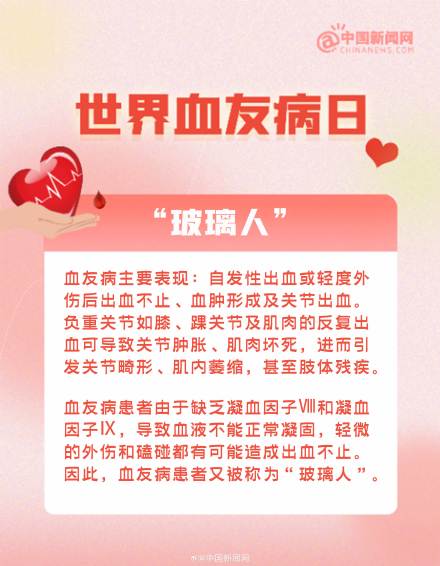 血友病患者为何被称作玻璃人