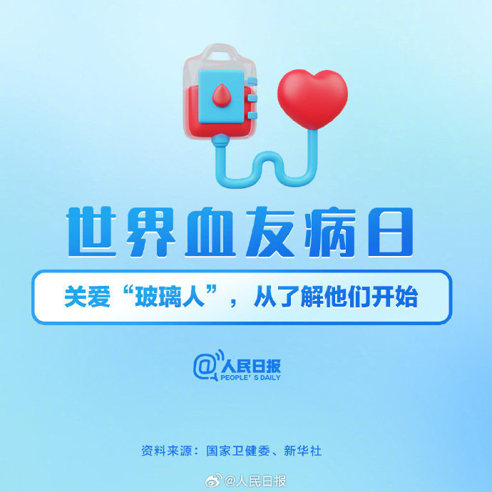世界血友病日:关爱“玻璃人”,让爱不罕见 世界血友病日:关爱“玻璃人”,让爱不罕见