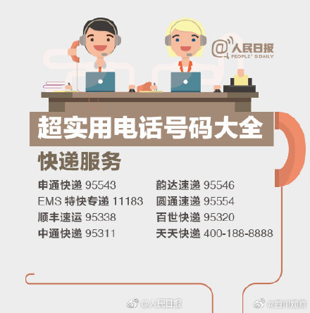 必备！100个超实用电话号码