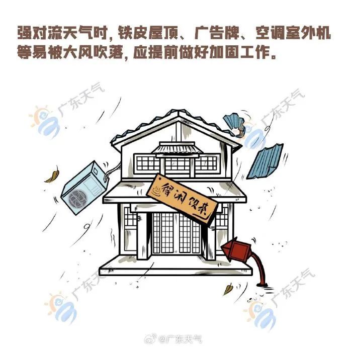 室内躲避!广州11区暴雨+雷雨大风预警齐发!长达600公里的强飑线正在横扫广东! 室内躲避!广州11区暴雨+雷雨大风预警齐发!长达600公里的强飑线正在横扫广东!