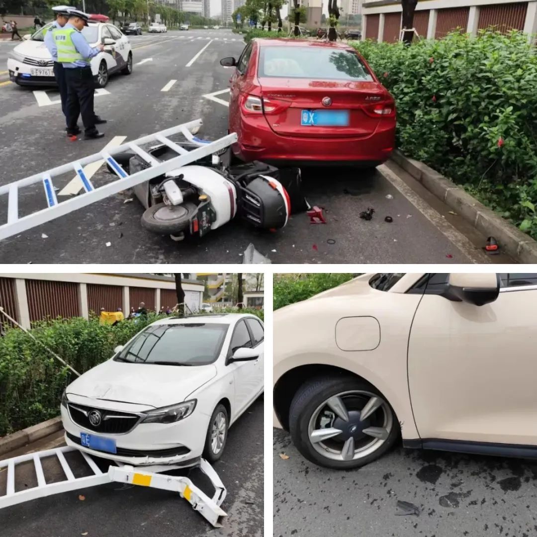 醉驾撞飞护栏伤及四车!司机还逃逸了…… 醉驾撞飞护栏伤及四车!司机还逃逸了……