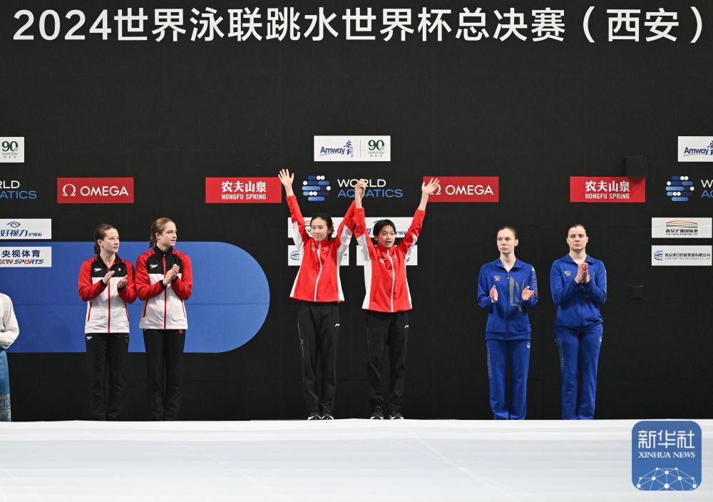跳水世界杯总决赛：全红婵/陈芋汐女子双人10米台夺冠
