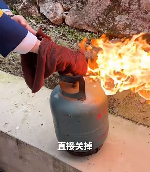 煤气罐起火，直接关阀门会爆炸？