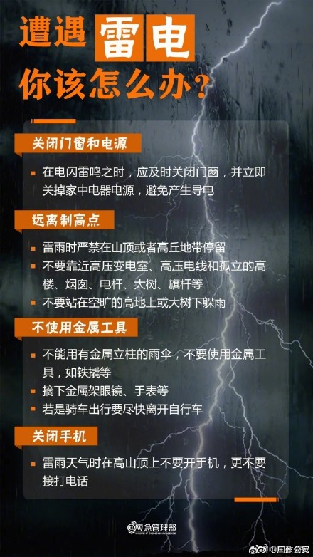 暴雨+强对流！收到预警你该这么做