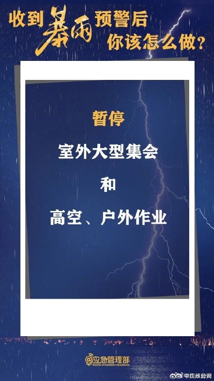 暴雨+强对流！收到预警你该这么做