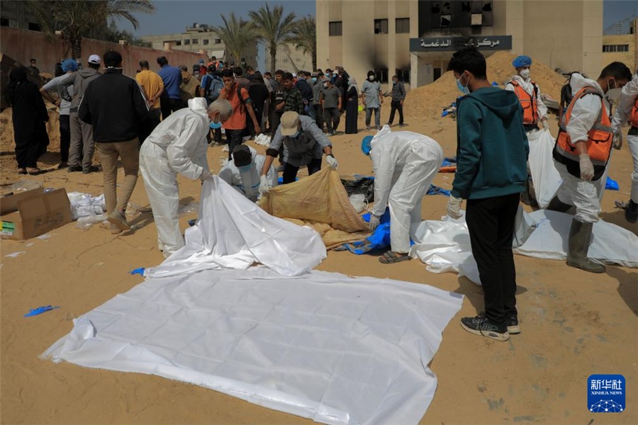 加沙地带一医院发现近300具尸体