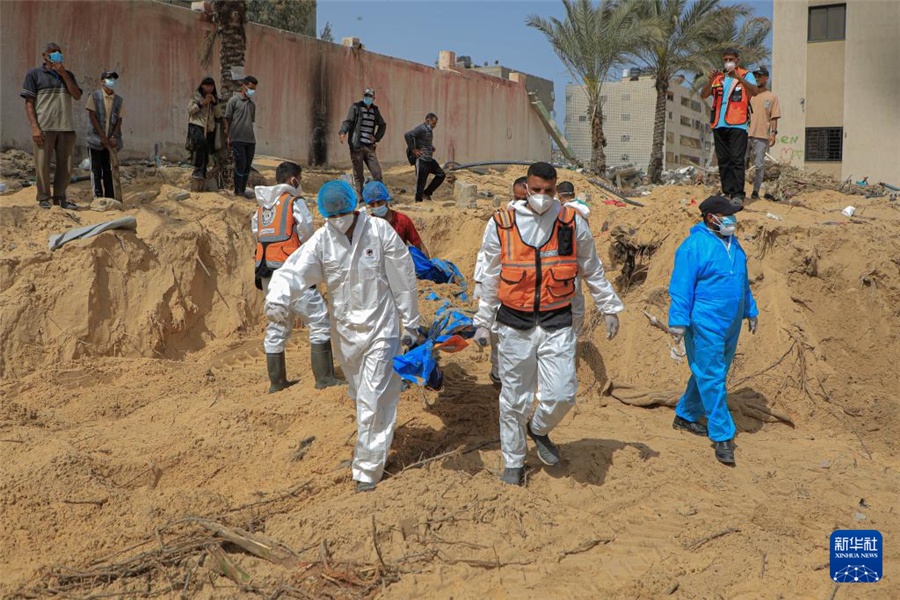 加沙地带一医院发现近300具尸体