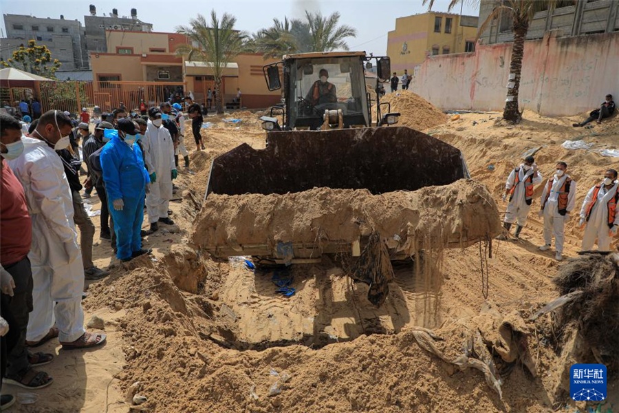 加沙地带一医院发现近300具尸体