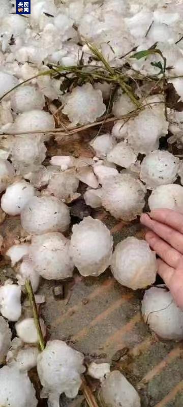 冰雹大如鸡蛋！广西多地遭冰雹袭击