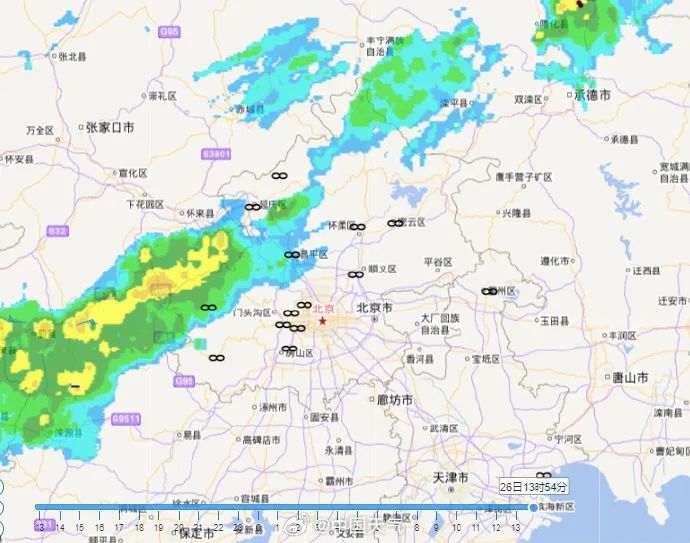 下班带伞快回家！雨正在赶来北京路上！两区已发布雷电蓝色预警