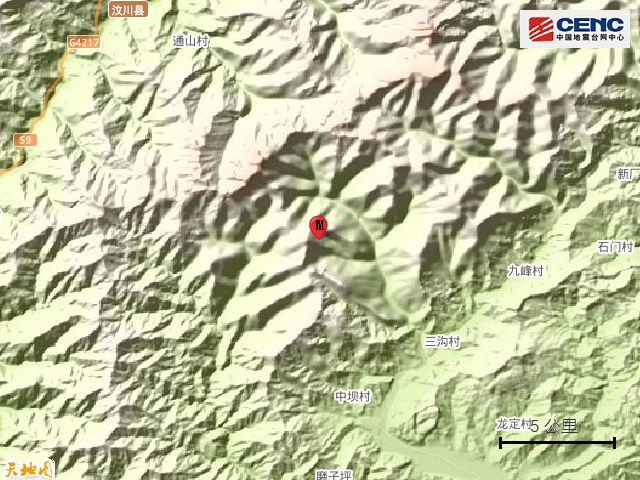 四川成都市彭州市发生3.0级地震